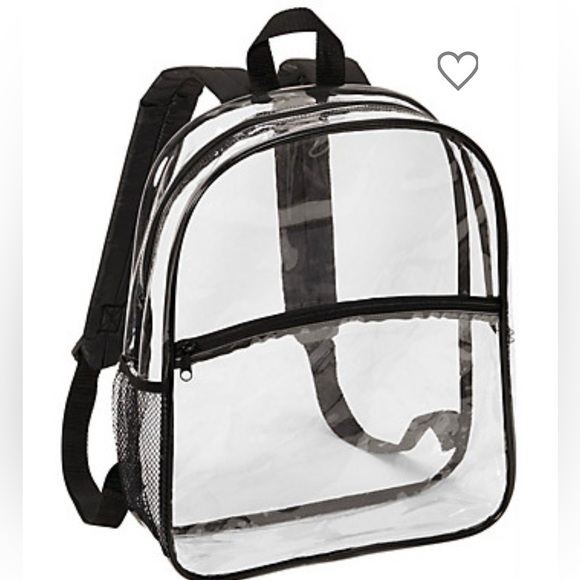 Other - Clear Backpack with Black Trim for kids or adults